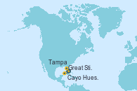 Visitando Tampa (Florida), Cayo Hueso (Key West/Florida), Great Stirrup Cay (Bahamas), Tampa (Florida)