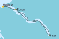 Visitando Paris (Francia), Rouen (Francia), Honfleur (Francia), Paris (Francia), Paris (Francia)