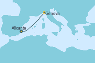 Visitando Alicante (España), Génova (Italia)