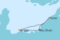 Visitando Abu Dhabi (Emiratos Árabes Unidos), Sir Bani Yas Is (Emiratos Árabes Unidos), Dubai, Dubai, Dubai, Abu Dhabi (Emiratos Árabes Unidos)