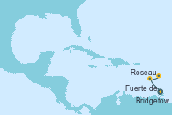 Visitando Bridgetown (Barbados), Roseau (Dominica), Fuerte de France (Martinica)