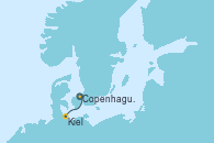 Visitando Copenhague (Dinamarca), Kiel (Alemania)