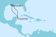 Visitando Galveston (Texas), Cozumel (México), Galveston (Texas)