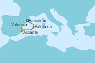 Visitando Barcelona, Palma de Mallorca (España), Alicante (España), Valencia