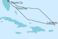 Visitando Puerto Cañaveral (Florida), Labadee (Haiti), CocoCay (Bahamas), Puerto Cañaveral (Florida)