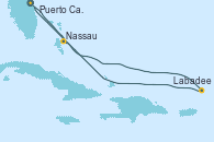 Visitando Puerto Cañaveral (Florida), Nassau (Bahamas), Labadee (Haiti), Puerto Cañaveral (Florida)