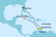 Visitando Tampa (Florida), Gran Caimán (Islas Caimán), Aruba (Antillas), Kralendijk (Antillas), Curacao (Antillas), Tampa (Florida)