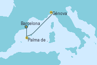 Visitando Barcelona, Palma de Mallorca (España), Génova (Italia)
