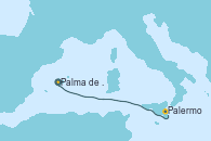 Visitando Palma de Mallorca (España), Palermo (Italia)