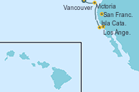 Visitando Vancouver (Canadá), Victoria (Canadá), San Francisco (California/EEUU), San Francisco (California/EEUU), Isla Catalina (California/USA), Los Ángeles (California)