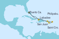 Visitando Puerto Cañaveral (Florida), Labadee (Haiti), San Juan (Puerto Rico), Saint Croix (Islas Vírgenes), Philipsburg (St. Maarten), Puerto Cañaveral (Florida)