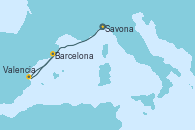 Visitando Savona (Italia), Valencia, Barcelona