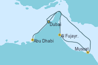 Visitando Dubai, Al Fujayrah (Emiratos Árabes Unidos), Muscat (Omán), Abu Dhabi (Emiratos Árabes Unidos)