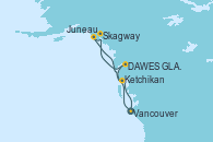 Visitando Vancouver (Canadá), DAWES GLACIER, ALASKA, Skagway (Alaska), Juneau (Alaska), Ketchikan (Alaska), Vancouver (Canadá)