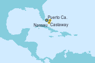 Visitando Puerto Cañaveral (Florida), Castaway (Bahamas), Nassau (Bahamas), Puerto Cañaveral (Florida)
