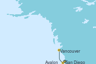 Visitando San Diego (California/EEUU), Avalon (California/EEUU), Vancouver (Canadá)
