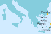 Visitando Atenas (Grecia), Santorini (Grecia), Rodas (Grecia), Samos (Grecia), Estambul (Turquía), Estambul (Turquía)