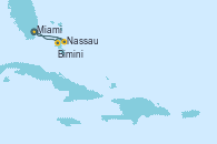 Visitando Miami (Florida/EEUU), Bimini (Bahamas), Nassau (Bahamas), Miami (Florida/EEUU)