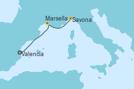 Visitando Valencia, Marsella (Francia), Savona (Italia)
