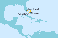 Visitando Fort Lauderdale (Florida/EEUU), Nassau (Bahamas), Castaway (Bahamas), Disney's Lookout Cay (Bahamas), Fort Lauderdale (Florida/EEUU)