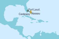 Visitando Fort Lauderdale (Florida/EEUU), Disney's Lookout Cay (Bahamas), Nassau (Bahamas), Castaway (Bahamas), Fort Lauderdale (Florida/EEUU)