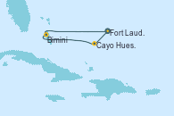 Visitando Fort Lauderdale (Florida/EEUU), Cayo Hueso (Key West/Florida), Bimini (Bahamas), Fort Lauderdale (Florida/EEUU)