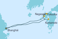 Visitando Shanghái (China), Fukuoka (Japón), Nagasaki (Japón), Kumamoto (Japón), Shanghái (China)