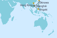 Visitando Shanghái (China), Okinawa (Japón), Ishigaki (Japón), Hong Kong (China)