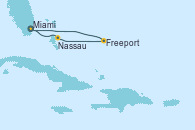 Visitando Miami (Florida/EEUU), Nassau (Bahamas), Freeport (Bahamas), Miami (Florida/EEUU)