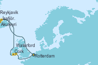 Visitando Rotterdam (Holanda), Akureyri (Islandia), Ísafjörður (Islandia), Reykjavik (Islandia), Cork (Irlanda), Waterford (Irlanda), Rotterdam (Holanda)