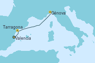 Visitando Valencia, Tarragona (España), Génova (Italia)