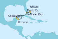 Visitando Puerto Cañaveral (Florida), Ocean Cay MSC Marine Reserve (Bahamas), Ocean Cay MSC Marine Reserve (Bahamas), Costa Maya (México), Cozumel (México), Puerto Cañaveral (Florida), Nassau (Bahamas), Ocean Cay MSC Marine Reserve (Bahamas), Costa Maya (México), Cozumel (México), Puerto Cañaveral (Florida)