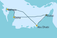 Visitando Dubai, Doha (Catar), Bahrein (Emiratos Árabes Unidos), Abu Dhabi (Emiratos Árabes Unidos), Abu Dhabi (Emiratos Árabes Unidos), Dubai, Dubai