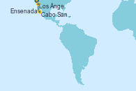 Visitando Los Ángeles (California), Cabo San Lucas (México), Cabo San Lucas (México), Ensenada (México), Los Ángeles (California)