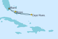 Visitando Miami (Florida/EEUU), Cayo Hueso (Key West/Florida), Bimini (Bahamas), Miami (Florida/EEUU)