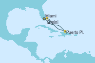 Visitando Miami (Florida/EEUU), Puerto Plata, Republica Dominicana, Bimini (Bahamas), Miami (Florida/EEUU)