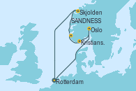 Visitando Rotterdam (Holanda), Oslo (Noruega), Kristiansand (Noruega), SANDNESS (STAVANGER), Skjolden (Noruega), Rotterdam (Holanda)