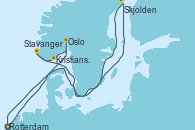 Visitando Rotterdam (Holanda), Oslo (Noruega), Kristiansand (Noruega), Stavanger (Noruega), Skjolden (Noruega), Rotterdam (Holanda)