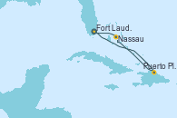 Visitando Fort Lauderdale (Florida/EEUU), Puerto Plata, Republica Dominicana, Nassau (Bahamas), Fort Lauderdale (Florida/EEUU)