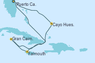 Visitando Puerto Cañaveral (Florida), Cayo Hueso (Key West/Florida), Falmouth (Jamaica), Gran Caimán (Islas Caimán), Puerto Cañaveral (Florida)