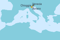 Visitando Venecia (Italia), Burano (Italia), Venecia (Italia), Chioggia (Venecia/Italia), Venecia (Italia)