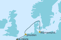 Visitando Le Havre (Francia), Ijmuiden (Ámsterdam), Warnemunde (Alemania)