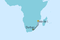 Visitando Durban (Sudáfrica), Isla de los Portugueses (Mozambique), Durban (Sudáfrica)
