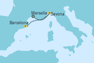 Visitando Marsella (Francia), Savona (Italia), Barcelona