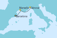 Visitando Barcelona, Marsella (Francia), Génova (Italia)