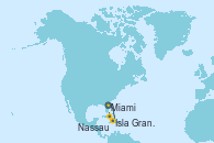 Visitando Miami (Florida/EEUU), Isla Gran Bahama (Florida/EEUU), Nassau (Bahamas), Miami (Florida/EEUU)