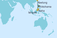 Visitando Yokohama (Japón), Naha (Japón), Ishigaki (Japón), Keelung (Taiwán), Keelung (Taiwán)