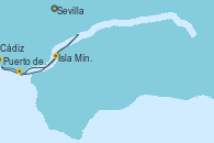 Visitando Sevilla (España), Sevilla (España), Puerto de Santa María (España), Isla Mínima (Sevilla), Puerto de Santa María (España), Cádiz (España), Cádiz (España), Sevilla (España), Sevilla (España)