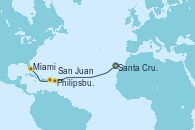 Visitando Santa Cruz de Tenerife (España), Philipsburg (St. Maarten), San Juan (Puerto Rico), Miami (Florida/EEUU)
