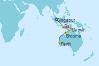 Visitando Singapur, Bali (Indonesia), Bali (Indonesia), Darwin (Australia), Broome (Australia), Perth (Australia)